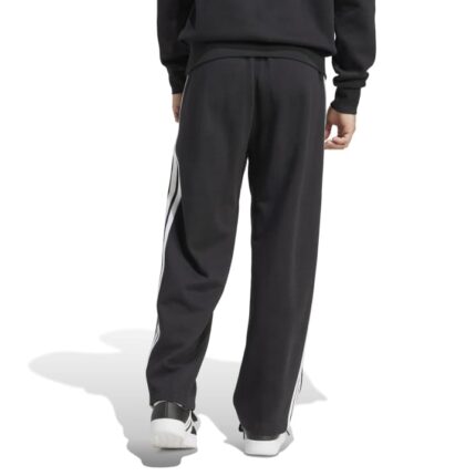 adidas Essentials 3-Stripes Sweatpants FL Ανδρικό Παντελόνι Ίσιο Μαύρο