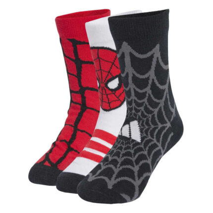 adidas x Marvel Spiderman Παιδικές Kάλτσες Μαύρες / Κόκκινες / Λευκές