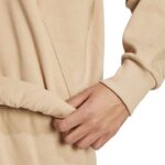adidas ALL SZN Fleece Hoodie Ανδρική Φούτερ Μπλούζα με Κουκούλα Μπεζ