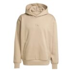 adidas ALL SZN Fleece Hoodie Ανδρική Φούτερ Μπλούζα με Κουκούλα Μπεζ