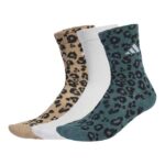 adidas Leopard Print Sock 3 Pair Pack Γυναικείες Κάλτσες Λεοπάρ