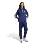 adidas 3-Stripes French Terry Tracksuit Αντρικό Σετ Με Ζακέτα Μπλε