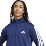 adidas 3-Stripes French Terry Tracksuit Αντρικό Σετ Με Ζακέτα Μπλε