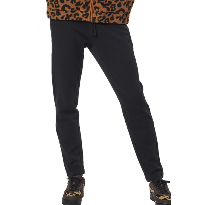 Body Action Γυναικείο Παντελόνι Φόρμας Fleece Μαύρο