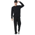 Body Action Essentials French Terry Pants Black Ανδρικό Παντελόνι Μαύρο