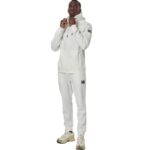 Body Action Sport Gym Tech Joggers White Off Ανδρικό Παντελόνι Λευκό