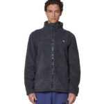 Body Action Bonded Sherpa Fleece Zip-Through Sky Grey Ανδρική Ζακέτα Γκρι