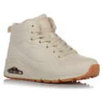 Skechers Uno - Stand High Sneakers Γυναικεία Μποτάκια Εκρού
