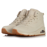 Skechers Uno - Stand High Sneakers Γυναικεία Μποτάκια Εκρού