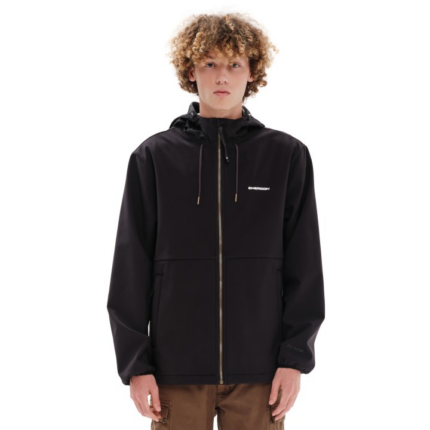 Emerson Hooded Bonded Jacket Black