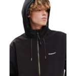 Emerson Hooded Bonded Jacket Black