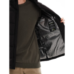 Emerson Hooded Bonded Jacket Black