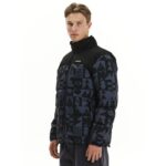 Emerson Puffer Jacket w/ Roll-in Hood Ανδρικό Μπουφάν Με Κρυφή Κουκούλα Γκρι Μπλε / Μαύρο