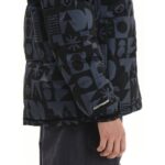 Emerson Puffer Jacket w/ Roll-in Hood Ανδρικό Μπουφάν Με Κρυφή Κουκούλα Γκρι Μπλε / Μαύρο