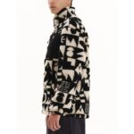 Emerson Full Zip Sherpa Fleece Ανδρική Ζακέτα Προβατάκι Μαύρη / Εκρού