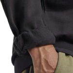 adidas Essentials Feelcozy Fleece Sweatshirt Ανδρική Φούτερ Μπλούζα Μαύρη