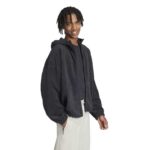 adidas Future Icons Small Logo Low Pile Fleece Full-Zip Hoodie Ανδρική Ζακέτα Φλις Μαύρη