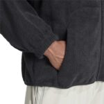 adidas Future Icons Small Logo Low Pile Fleece Full-Zip Hoodie Ανδρική Ζακέτα Φλις Μαύρη