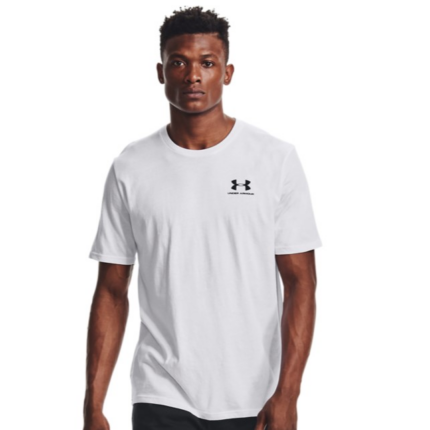 Under Armour Sportstyle Left Chest Logo Ανδρικό Κοντομάνικο Λευκό