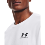 Under Armour Sportstyle Left Chest Logo Ανδρικό Κοντομάνικο Λευκό