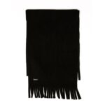 Emerson Fringe Fleece Scarf Κασκόλ με Κρόσια Μαύρο