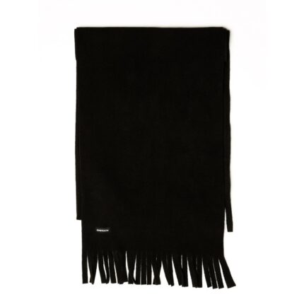 Emerson Fringe Fleece Scarf Κασκόλ με Κρόσια Μαύρο