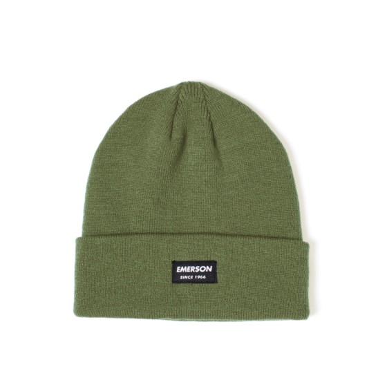 Emerson Beanie Σκούφος Πλεκτός Λαδί
