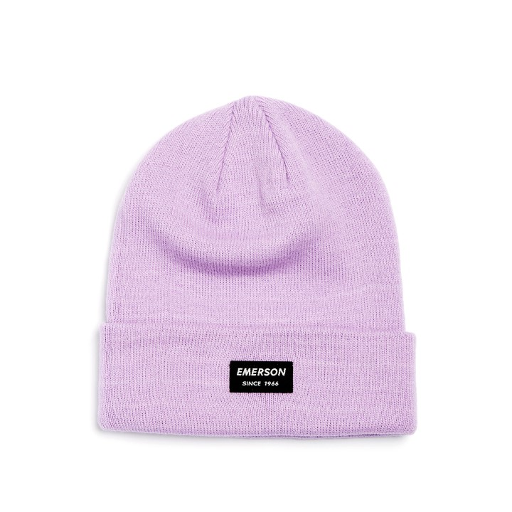 Emerson Beanie Σκούφος Πλεκτός Λιλά