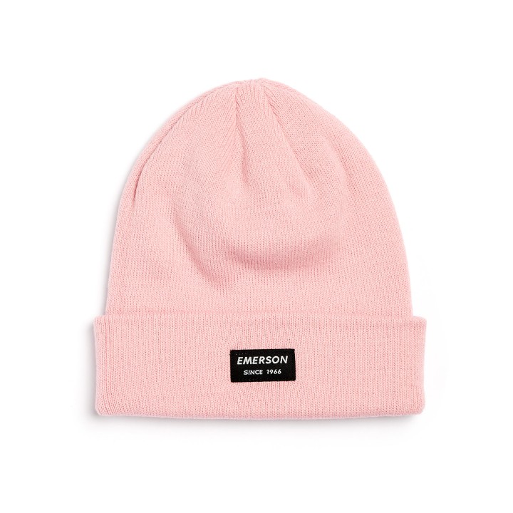 Emerson Beanie Σκούφος Πλεκτός Ροζ