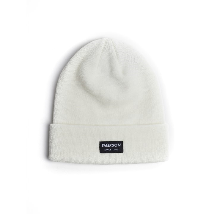 Emerson Beanie Σκούφος Πλεκτός Λευκός