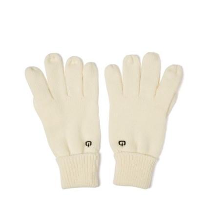Emerson Knit Gloves Γάντια Πλεκτά Λευκά