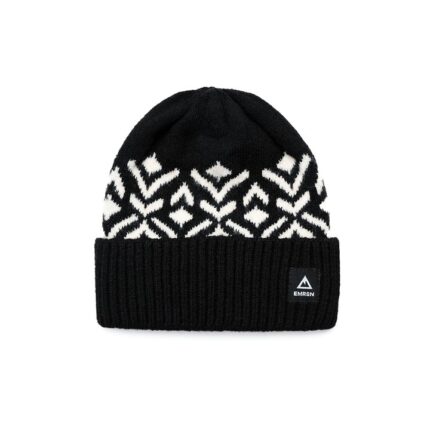 Emerson Classic Knit Beanie Σκούφος Πλεκτός Μαύρος / Λευκός