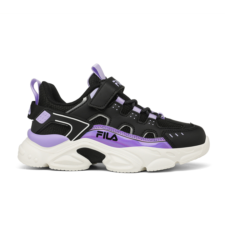 Fila Memory Spinel 3 V Παιδικά Sneakers με Σκρατς Μαύρα / Μωβ