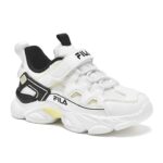 Fila Memory Spinel 3 V Παιδικά Sneakers με Σκρατς Λευκά / Μαύρα