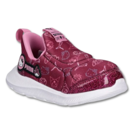 Puma x Hello Kitty and Friends Fun Racer 2 PS Βρεφικά Παπούτσια Slip-on Φουξ
