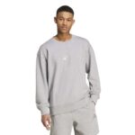 adidas ALL SZN French Terry Crew Sweatshirt Ανδρική Φούτερ Μπλούζα Γκρι