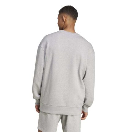 adidas ALL SZN French Terry Crew Sweatshirt Ανδρική Φούτερ Μπλούζα Γκρι