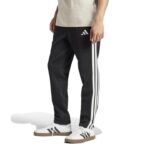 adidas Essentials 3-Stripes Fleece Open Hem Ανδρικό Παντελόνι Μαύρο