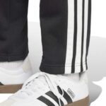adidas Essentials 3-Stripes Fleece Open Hem Ανδρικό Παντελόνι Μαύρο