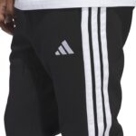 adidas Essentials 3-Stripes Fleece Pants Ανδρικό Παντελόνι Μαύρο