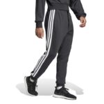adidas Essential 3-Stripes French Terry Pants Ανδρικό Παντελόνι Μαύρο
