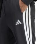 adidas Essential 3-Stripes French Terry Pants Ανδρικό Παντελόνι Μαύρο