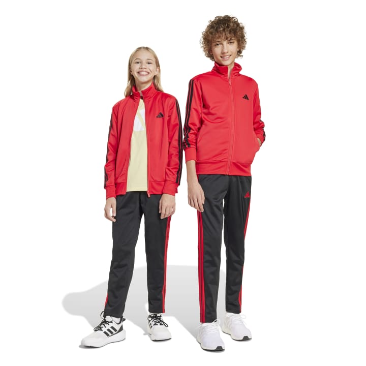 adidas Essentials Climacool Track Suit Kids Παιδικό Σετ Φόρμας με Ζακέτα Κόκκινο / Μαύρο