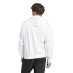 adidas Essentials Feelcozy Fleece Hoodie Ανδρική Φούτερ Μπλούζα με Κουκούλα Λευκή