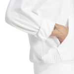 adidas Essentials Feelcozy Fleece Hoodie Ανδρική Φούτερ Μπλούζα με Κουκούλα Λευκή