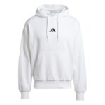 adidas Essentials Feelcozy Fleece Hoodie Ανδρική Φούτερ Μπλούζα με Κουκούλα Λευκή