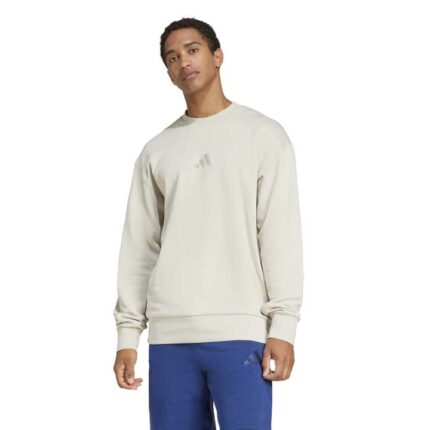 adidas All SZN French Terry Crew Sweatshirt Ανδρική Φούτερ Μπεζ