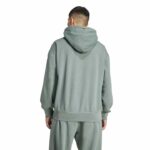 adidas ALL SZN Fleece Washed Hoodie Ανδρική Φούτερ Μπλούζα με Κουκούλα Βεραμάν
