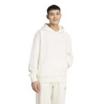 adidas ALL SZN Waffle Knit Hoodie Ανδρική Φούτερ Μπλούζα με Κουκούλα Εκρού