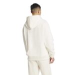 adidas ALL SZN Waffle Knit Hoodie Ανδρική Φούτερ Μπλούζα με Κουκούλα Εκρού